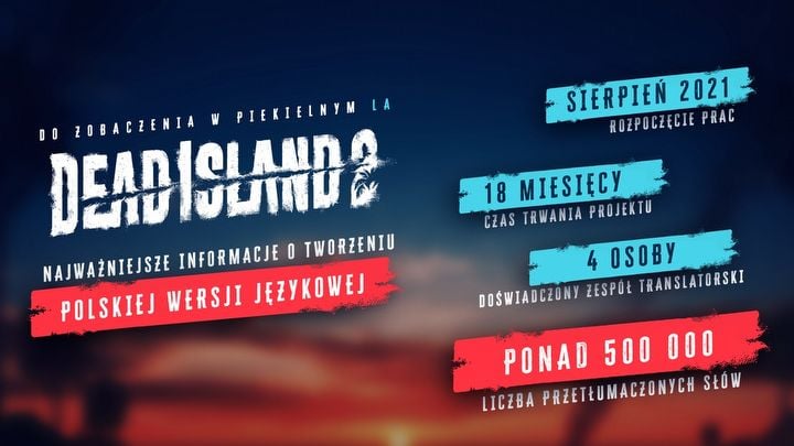 Polski wydawca chwali się tłumaczeniem Dead Island 2; miał sporo roboty - ilustracja #1