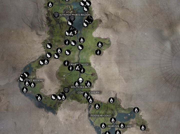 Zobacz interaktywne mapy do Hogwarts Legacy - ilustracja #2
