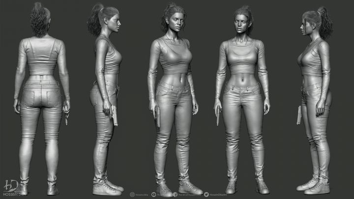 Jak dokładnie wygląda bohaterka GTA 6? Fan stworzył szczegółowy model 3D - ilustracja #2