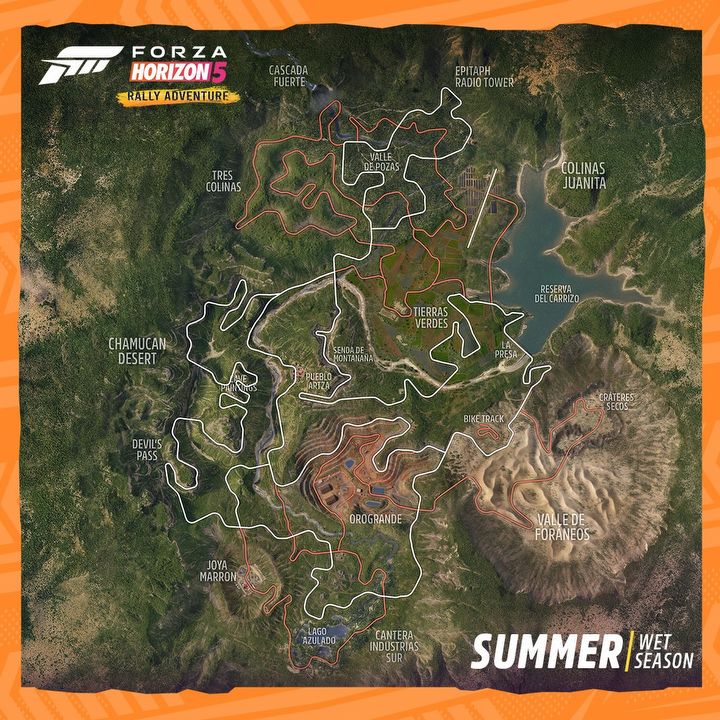 Forza Horizon 5: Rally Adventure - zobacz mapę; jest zaskakująco zielona - ilustracja #1