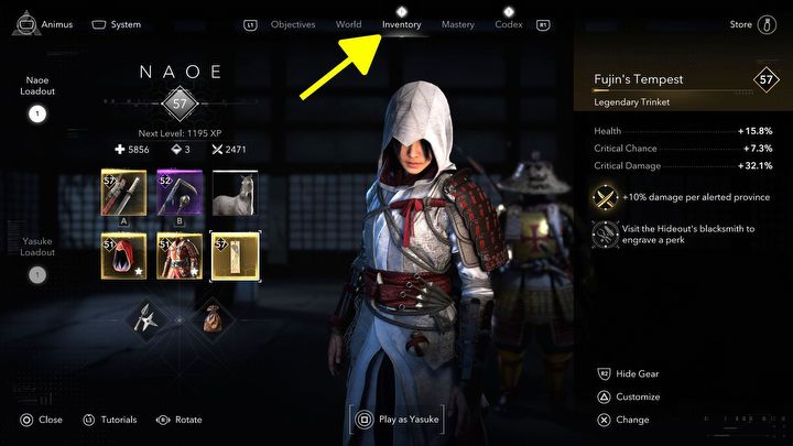 1 - Assassins Creed Shadows: Jak wyłączyć powiadomienie ekwipunku? - Assassins Creed Shadows - poradnik do gry