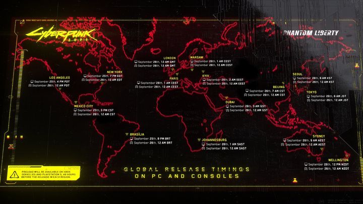 Premiera Cyberpunk 2077: Phantom Liberty odbędzie się nocą, CD Projekt RED podał dokładne godziny - ilustracja #1