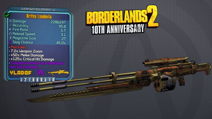 Borderlands 2 ma już 10 lat; twórcy rozdają darmowe legendarne bronie - ilustracja #1