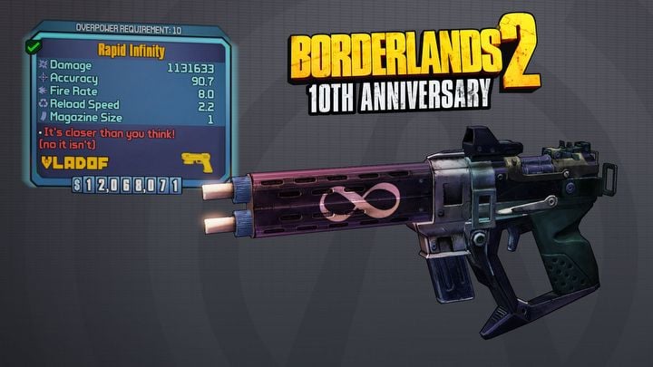 Borderlands 2 ma już 10 lat; twórcy rozdają darmowe legendarne bronie - ilustracja #2