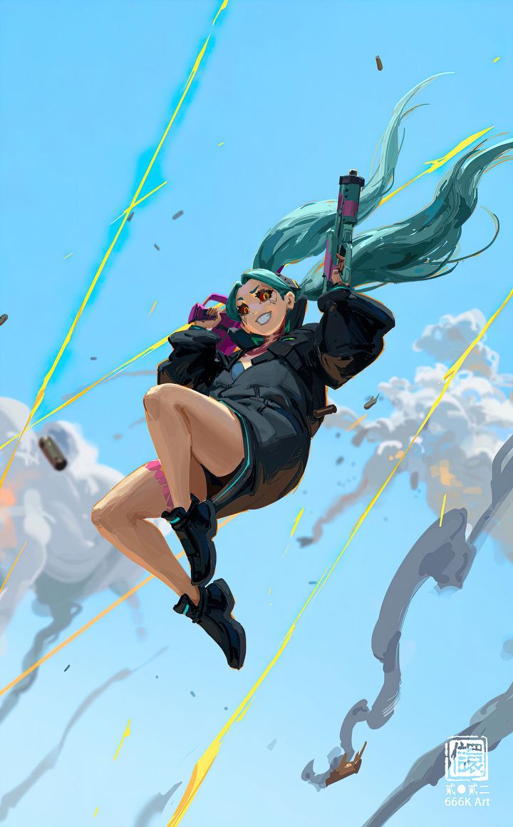 Fanarty z Cyberpunk: Edgerunners zalewają sieć; Lucy dominuje - ilustracja #3