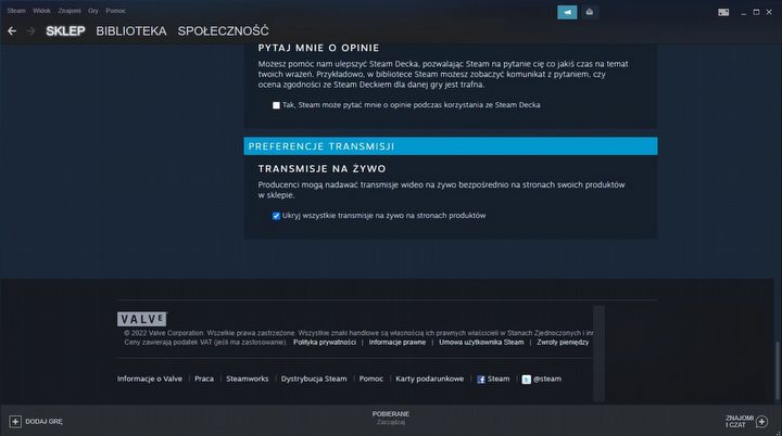 Tak wyłączysz automatyczne streamy na Steam, i tak rzadko są na żywo - ilustracja #1