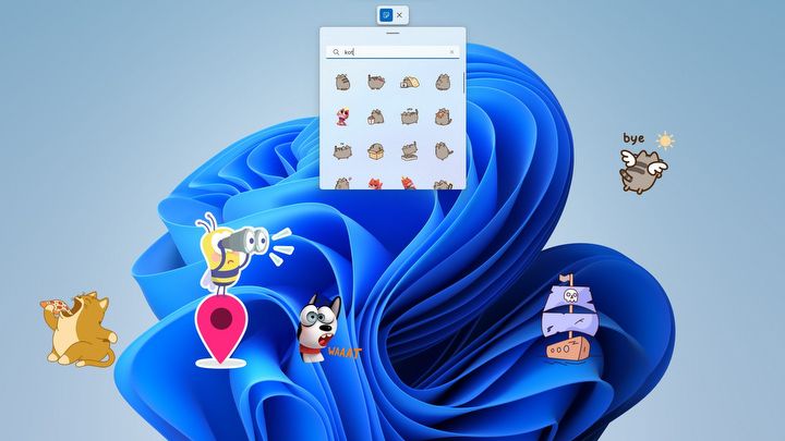 Ta głęboko ukryta funkcja Windowsa 11 dodaje kolorowe naklejki do pulpitu - ilustracja #3