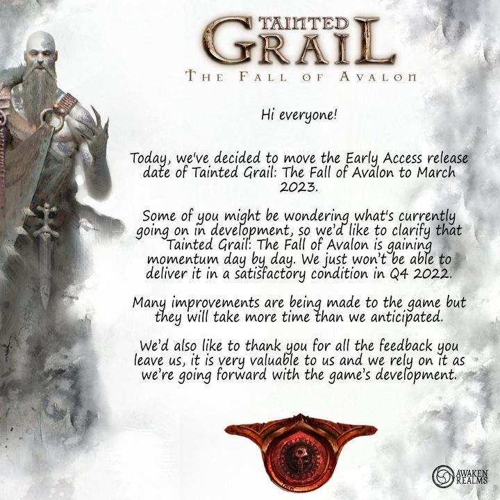 Opóźniono debiut Tainted Grail, polskiego RPG a la Skyrim - ilustracja #1