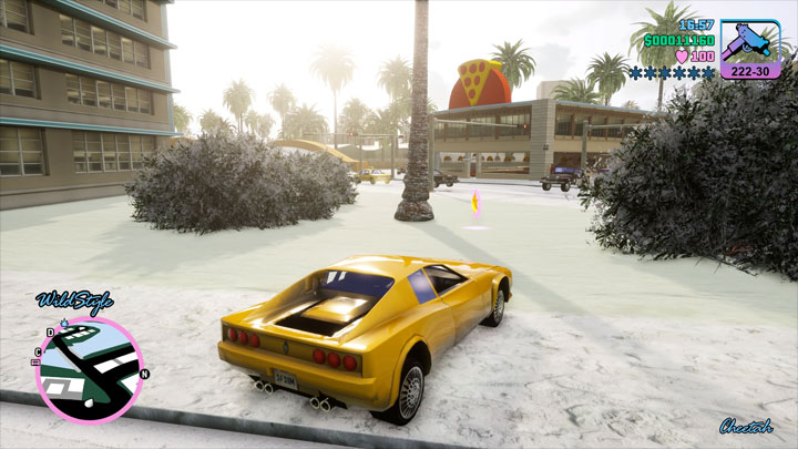 Grand Theft Auto: The Trilogy - The Definitive Edition mod Let it Snow (Snow Mod for Vice City) v.23122023