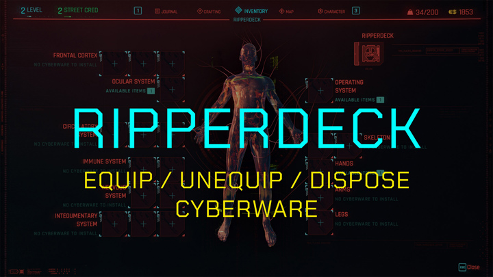 Cyberpunk 2077 mod RipperDeck v.1.0.2