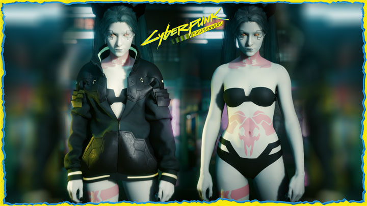 Cyberpunk 2077 mod Rebecca ER Jacket and Underwear Archive XL v.1.0
