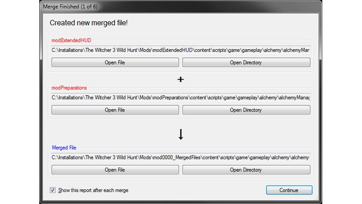 Wiedźmin 3: Dziki Gon mod Script Merger v.0.6.2