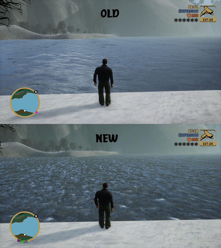 Na górze podstawowa wersja gry, na dole wersja z modem. - 2022-02-09
