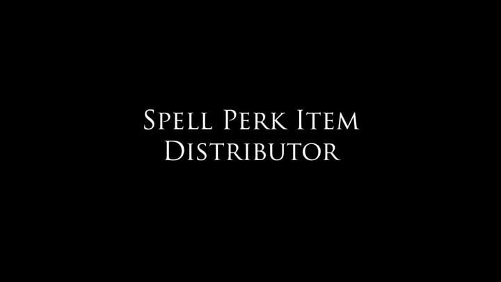 The Elder Scrolls V: Skyrim Special Edition mod Spell Perk Item Distributor v.4.1
