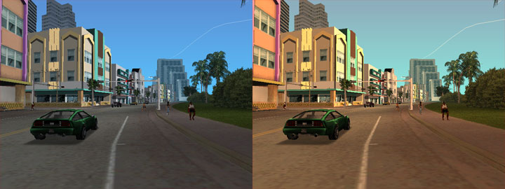 <br>Po lewej standardowa wersja gry,. Po prawej wersja z modem. - 2021-12-08