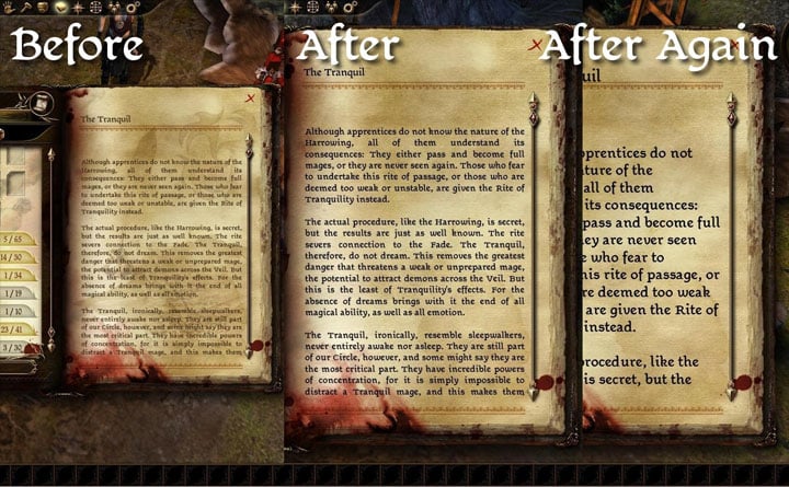 Dragon Age: Początek mod FtG UI Mod - More Readable Fonts and UI v.2.1