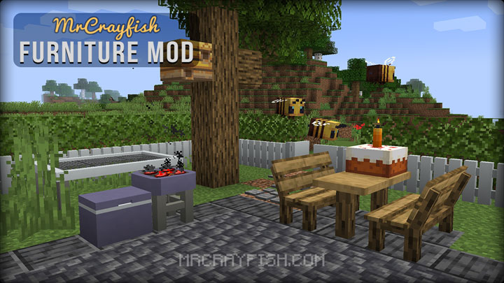 Minecraft mod MrCrayfish's Furniture Mod  v.7.0.0-pre31 (for game version v.1.12.2)