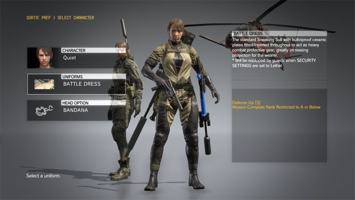 Metal Gear Solid V: The Phantom Pain mod Multi Quiet Player Mod (playable Quiet with abilities) v.2.3