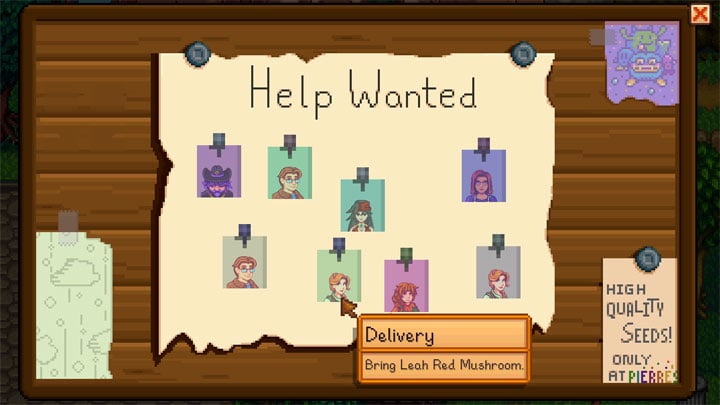 Stardew Valley mod Help Wanted v.0.4.5