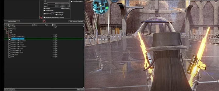 Sword Art Online: Fatal Bullet mod Advanced Camera Settings v.1