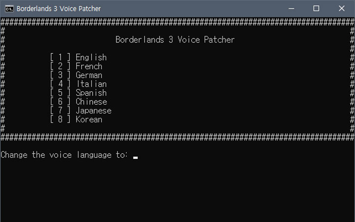 Borderlands 3 mod Borderlands 3 Voice Patcher  v.1.0