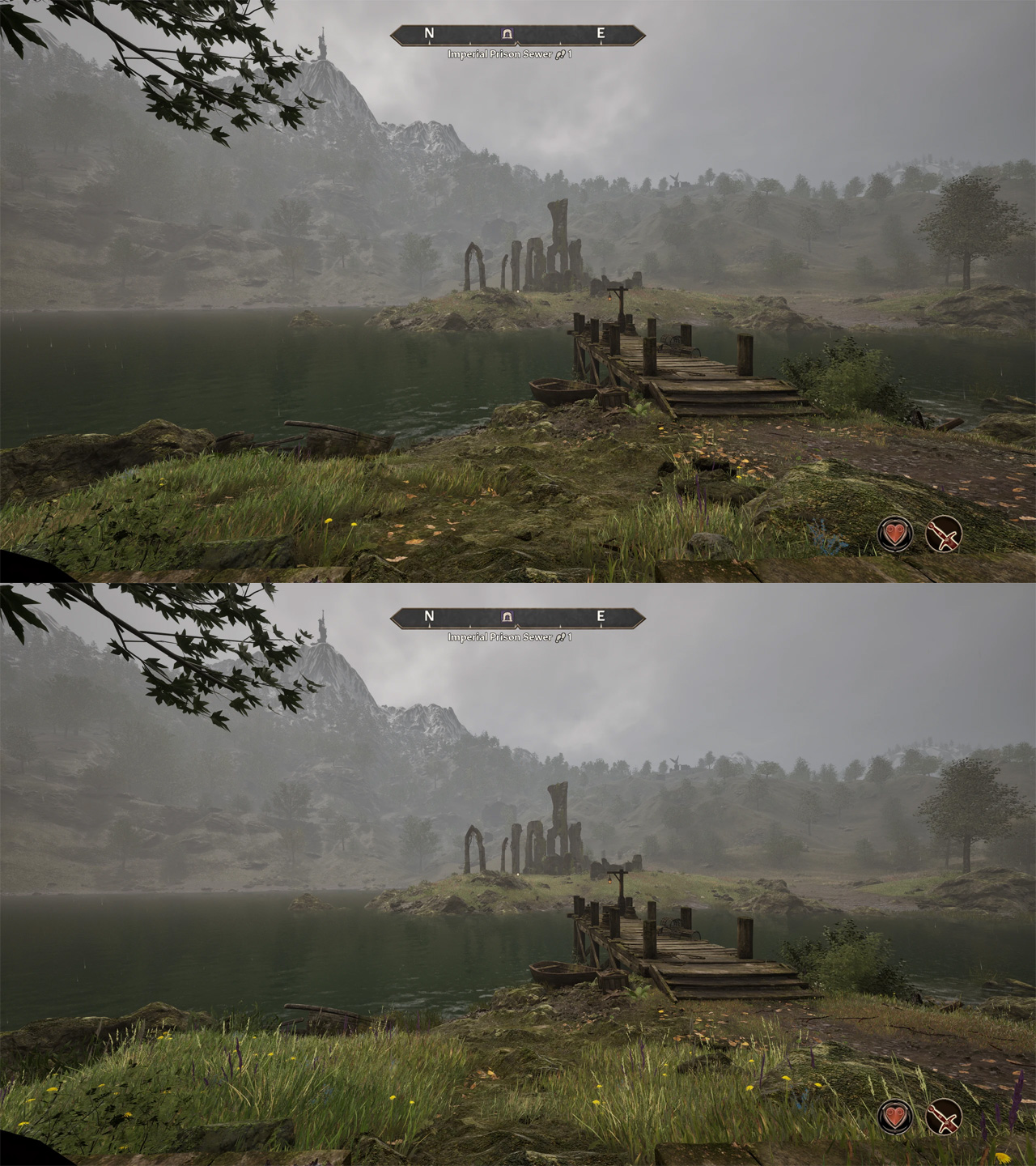 Standardowa wersja gry na górze, wersja z modem na dole. - 2025-12-01