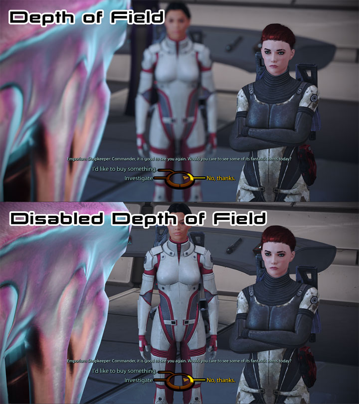 Mass Effect: Edycja legendarna mod Disable Depth of Field (LE1 LE2 LE3) v.1.0.1