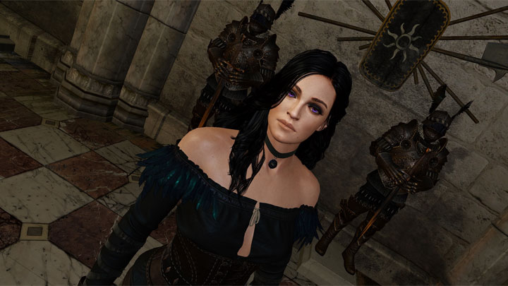 Wiedmin 3: Dziki Gon mod Anya Chalotra as Yennefer (Mature Only Eye Shadows) v.1