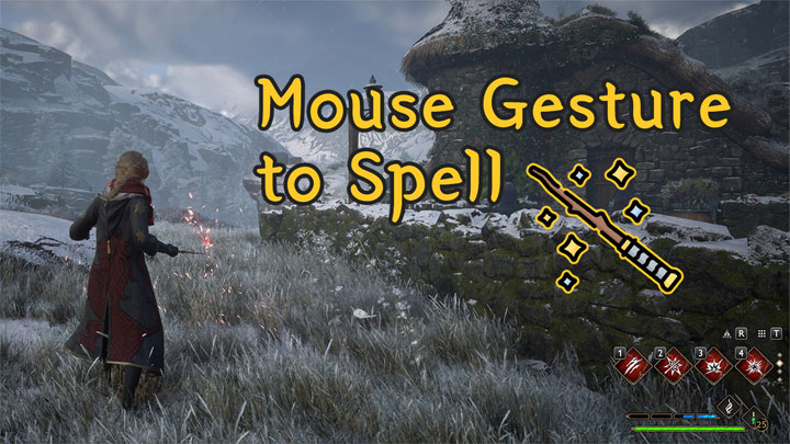Dziedzictwo Hogwartu mod Mouse gesture to spell v.1.3