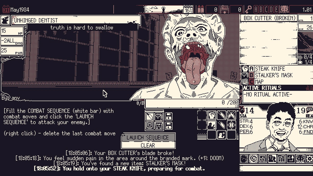 World of Horror mod Deranged Shiokawa: Taxing Task of Taking a Taxi v.1.04