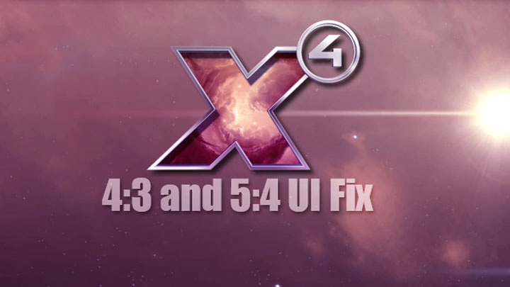 X4: Foundations mod 4-3 and 5-4 Aspect Ratio UI Adjustments v.1.0