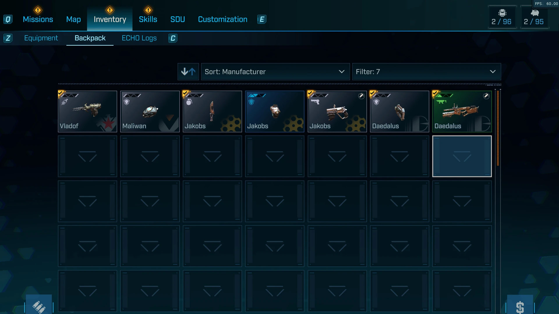 Borderlands 4 mod Big Backpacks v.1.3