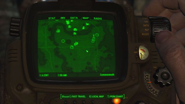 Fallout 4 mod Brighter Pipboy Worldmap v.1.0