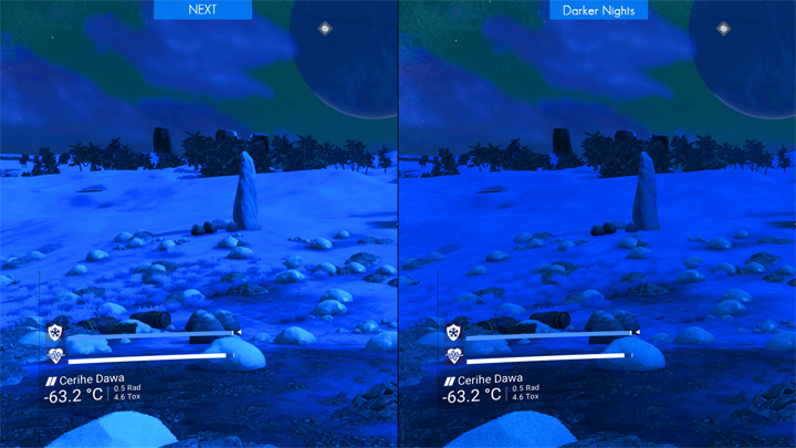 No Man's Sky mod Darker Nights for NEXT v.1.0
