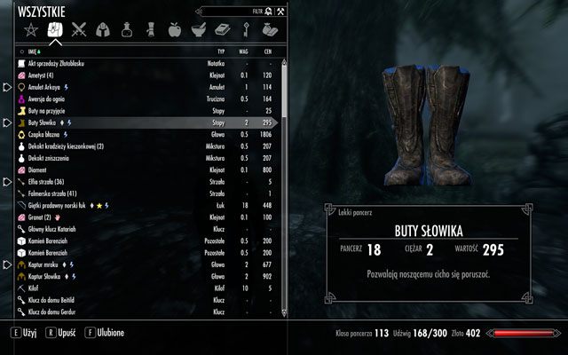 The Elder Scrolls V: Skyrim mod SkyUI v.5.0