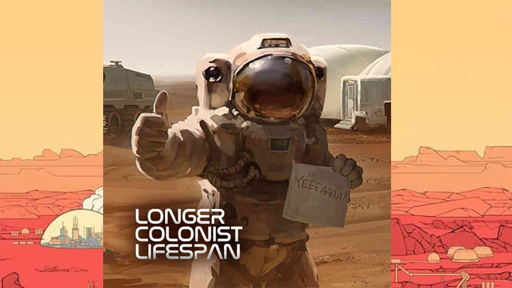 Surviving Mars mod Longer Colonist Lifespan Plus v.2.10