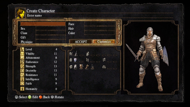 Dark Souls: Prepare to Die Edition mod Character Creation Overlay Removal v.2