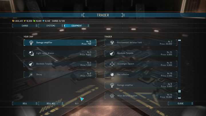 Starpoint Gemini Warlords mod More Equipment at Stations v.0.1