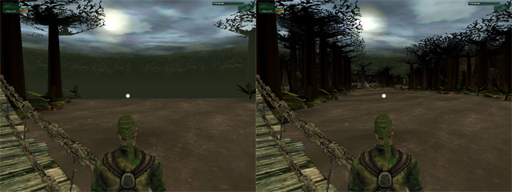 Porównanie – standardowa wersja gry po lewej stronie, a po prawej wersja z modem. - 2019-01-19