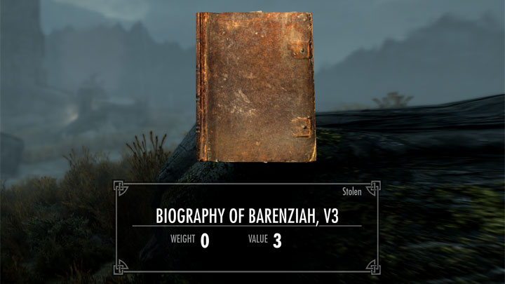 The Elder Scrolls V: Skyrim mod Weightless Books v.1.0