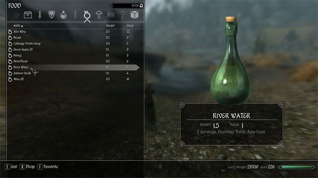 The Elder Scrolls V: Skyrim mod Realistic Needs and Diseases v.1.9.10