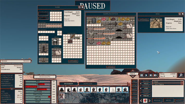 Kenshi mod TurquoiseAndRust UI v.0.1