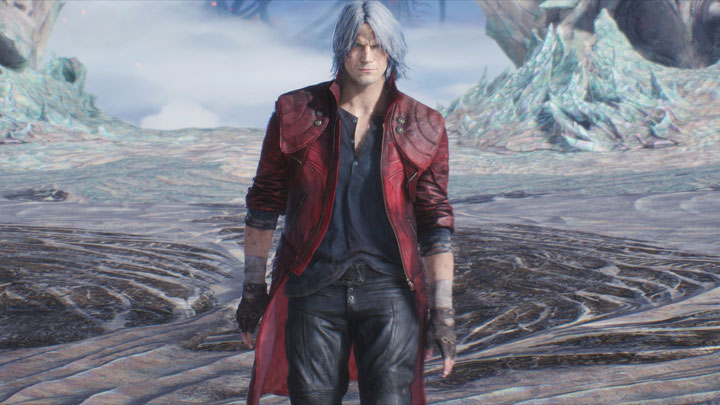 Devil May Cry 5 mod Crimson Red Coat For Dante v.1.1