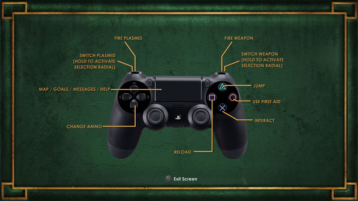 BioShock Remastered mod Playstation Buttons Mod v.1.0