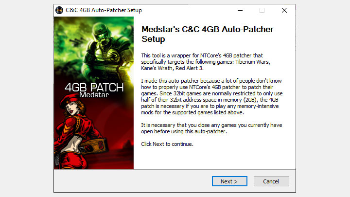 Command & Conquer: Red Alert 3 mod C&C 4GB Auto-Patcher v.1.0.0