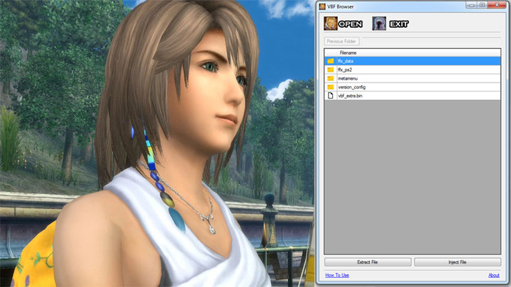 Final Fantasy X HD mod VBF Browser v.1.0