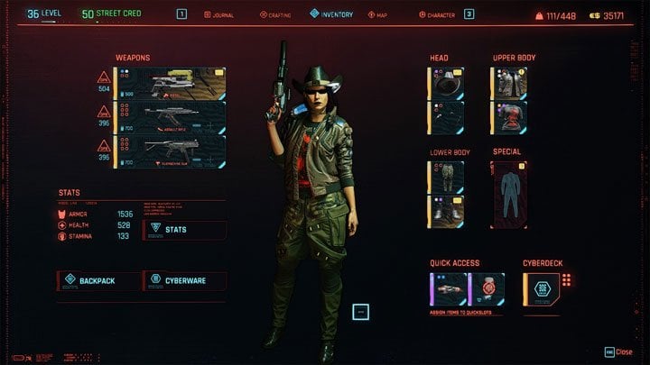 Cyberpunk 2077 mod Convert equipped weapons and clothing to legendary v.4.2