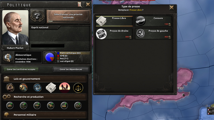 Hearts of Iron IV mod More Political Effect v.4