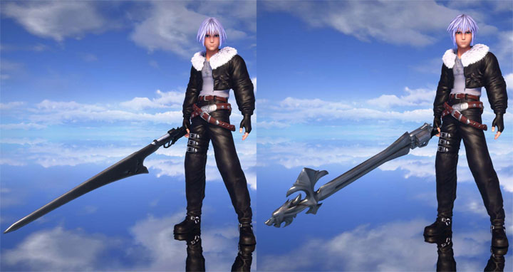 Kingdom Hearts III mod Squall's outfit and weapon for Riku v.1.0