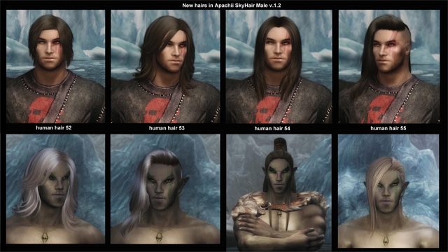 The Elder Scrolls V: Skyrim mod ApachiiSkyHair v.1.6